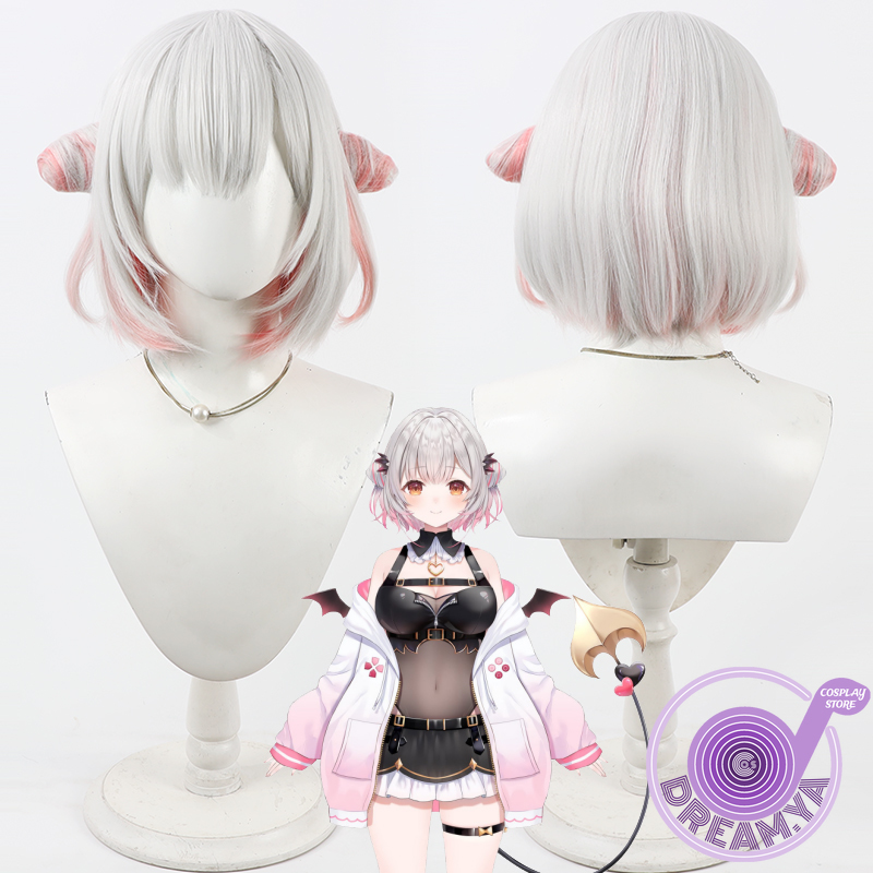 Synthetic Wigs - Parrucca cosplay Suou Patra Vtuber Grigio