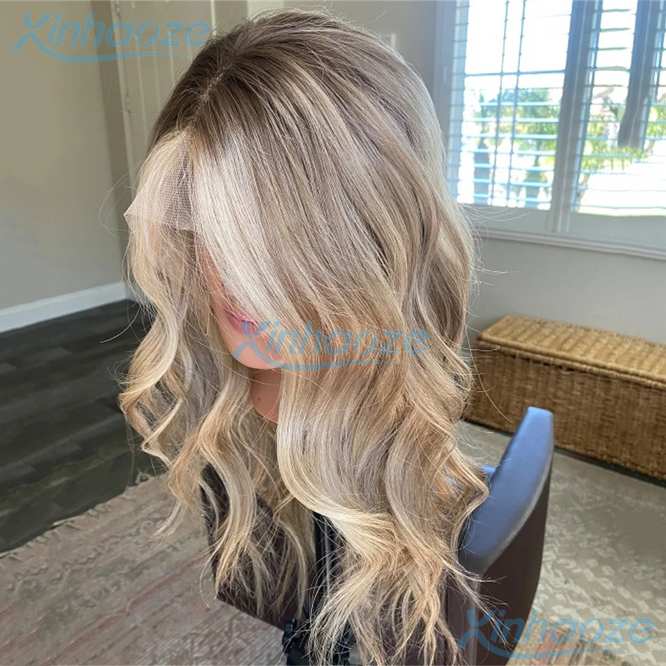 613 Blonde Body Wave Lace Front Wig - # 8/613 Evidenziare Parrucca Dei Capelli