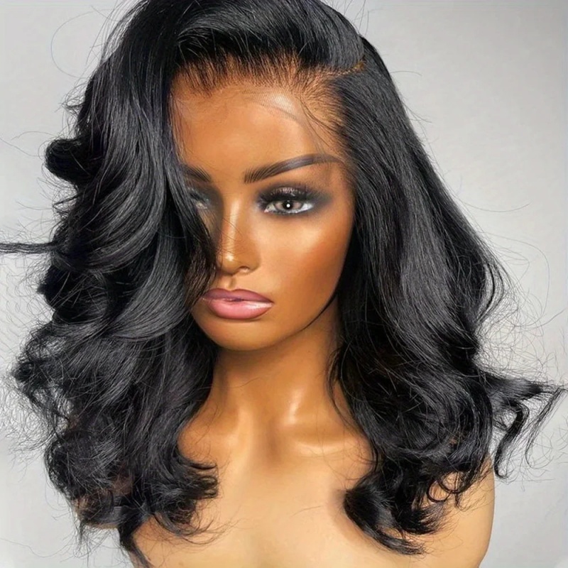 Glueless Wear And Go Human Hair Wig - Parrucca Bob Corta con Onde Naturali