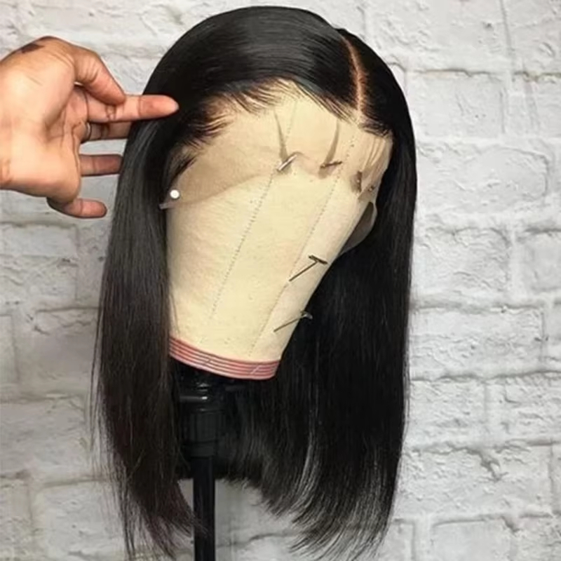 Pre Parted 13X4 Lace Front Bob Wig - Parrucche frontali in pizzo HD trasparente