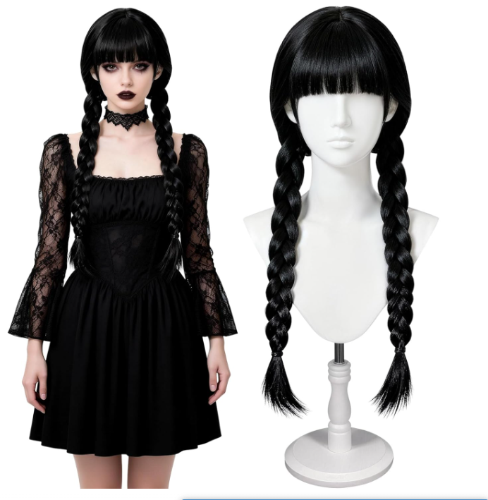 Synthetic Braided Wigs For Black Women - Parrucche lunghe gotiche per cosplay da