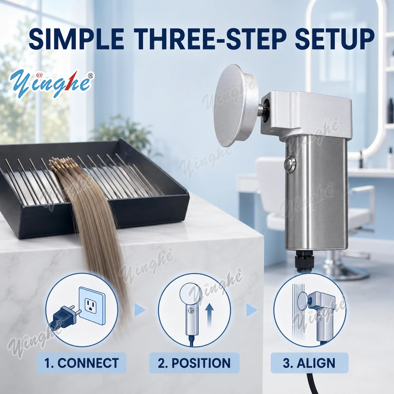 Hair Bundles - Allineatore Automatico per Capelli Aggiornato, Organizzatore