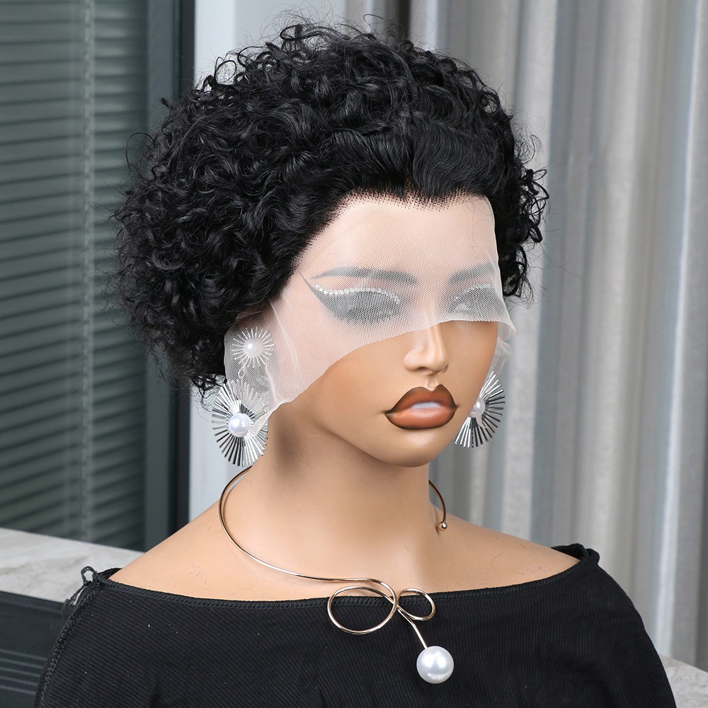 Short Pixie Cut Wig Human Hair Cheap - Parrucca Pixie Cut in Capelli Umani,