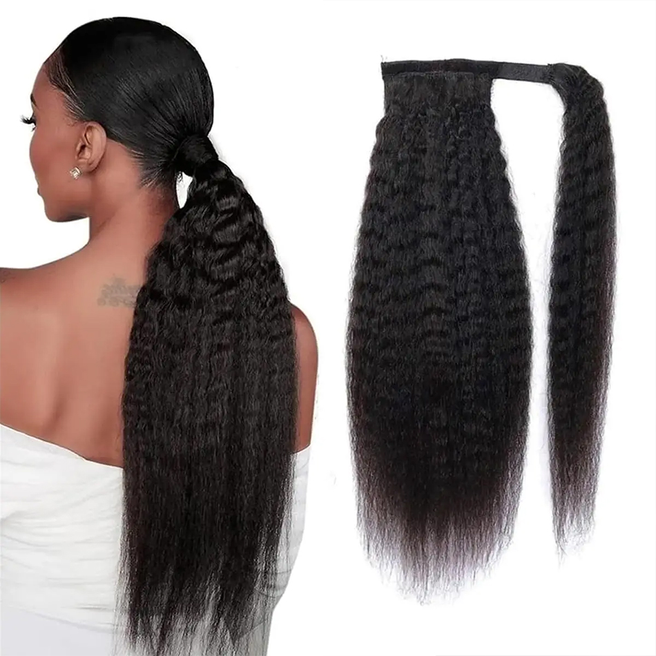 Seamless Clip In Hair Extensions Human Hair - 100g capelli umani lisci crespi avvolgenti