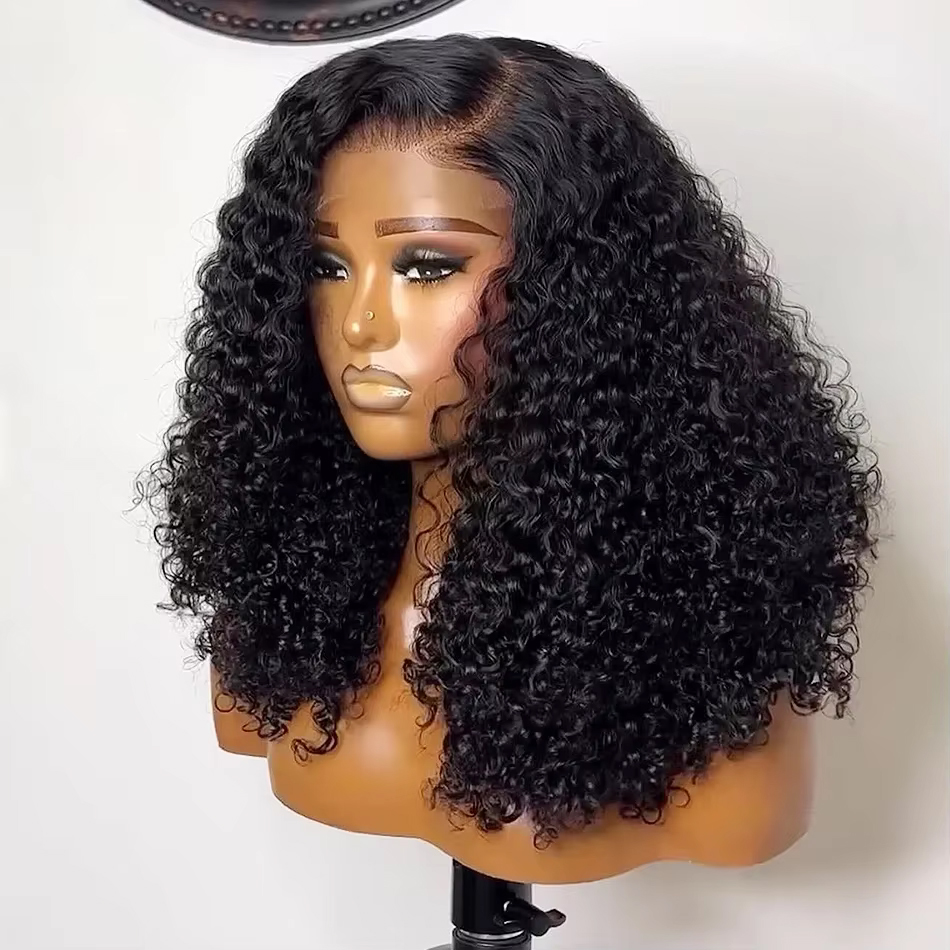 Glueless Wear And Go Human Hair Wig - Parrucche Bob Corto Ricci al 230%