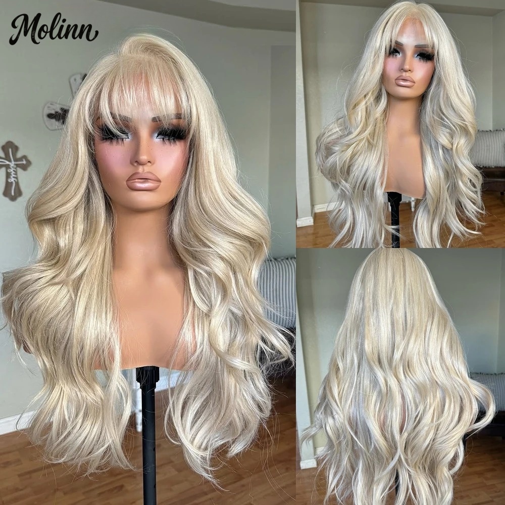 613 Blonde Body Wave Lace Front Wig - Parrucca Lace Front 13x4 HD Trasparente