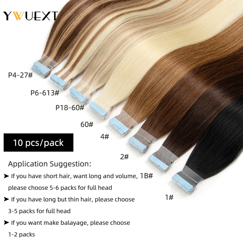 YWUEXT Mini nastro nelle esten - Invisible Tape In Extensions Real Hair recensione e prezzo