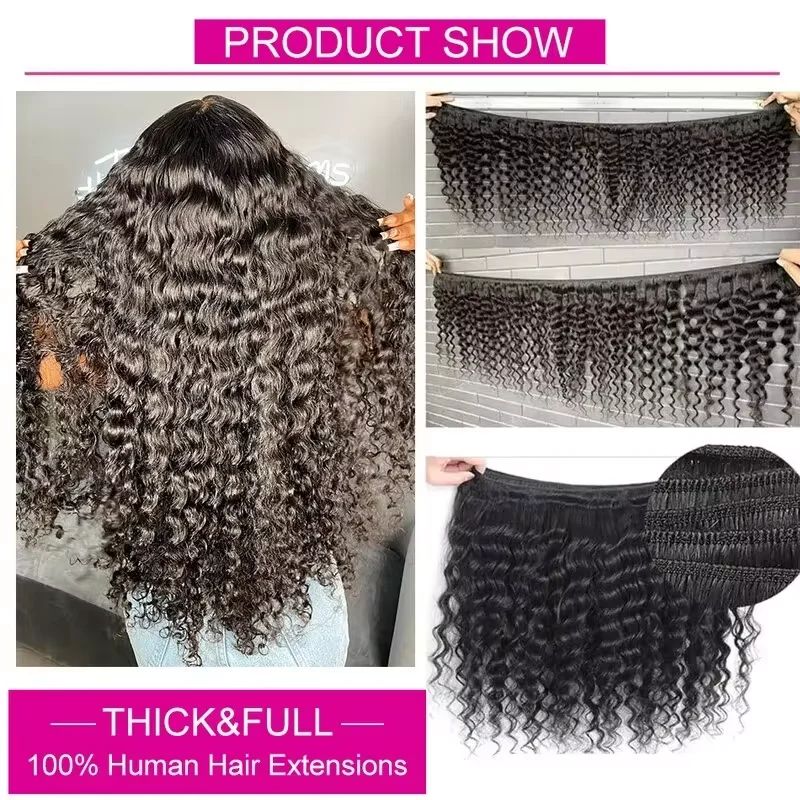 Extension di Capelli Umani Ond - Deep Wave 3 Bundles With Closure recensione e prezzo