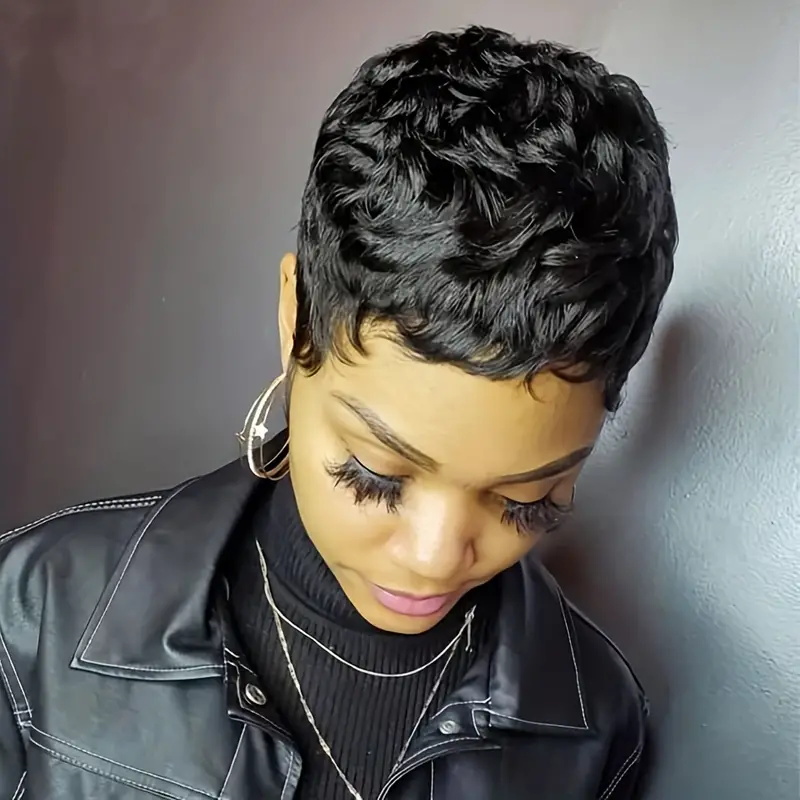 Parrucca corta a taglio pixie, - Short Pixie Cut Wig Human Hair Cheap recensione e prezzo
