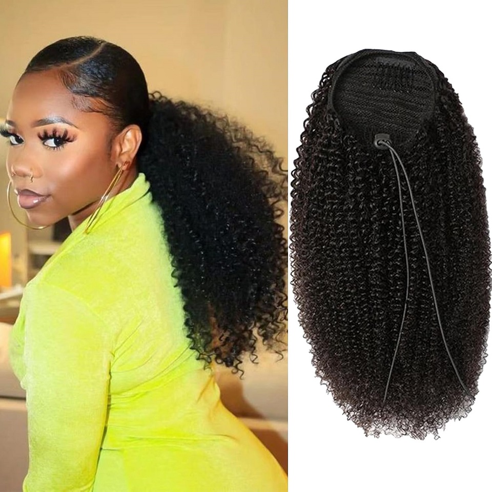 Coda di cavallo afro riccia co - Seamless Clip In Hair Extensions Human Hair recensione e prezzo