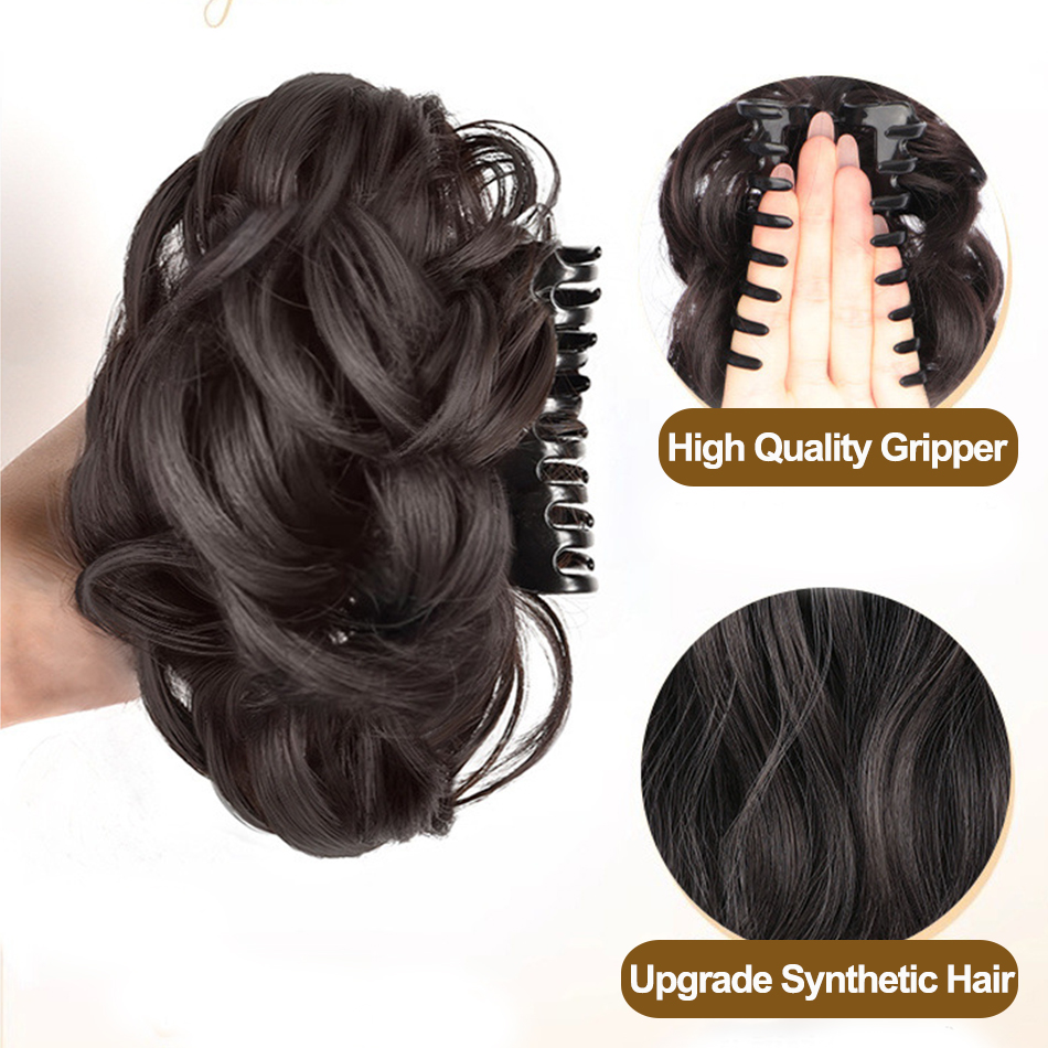 Chignon sintetico disordinato  - Claw Clip Messy Bun Hair Piece recensione e prezzo