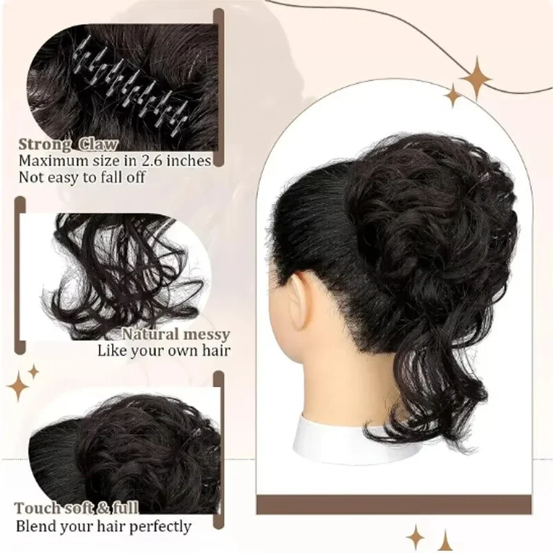 Chignon per capelli disordinat - Claw Clip Messy Bun Hair Piece recensione e prezzo
