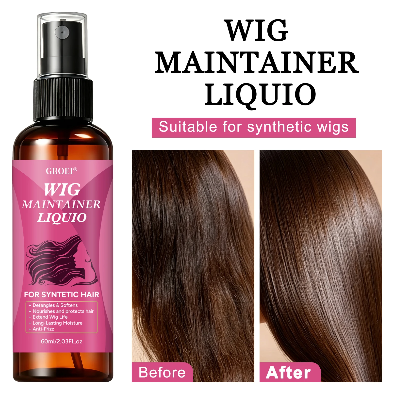 GROEI Spray Anti-Crespo per Pa - Synthetic Wigs recensione e prezzo