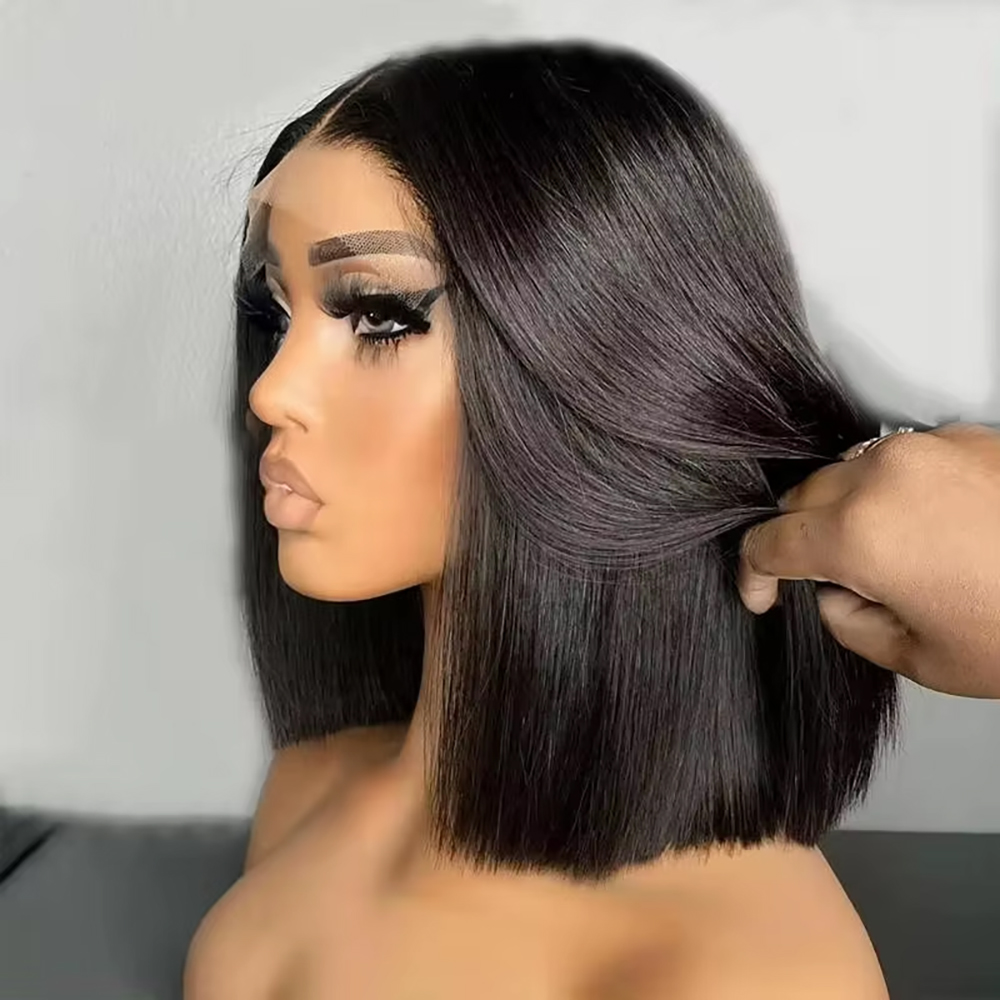Parrucche brasiliane lisce a b - Pre Parted 13X4 Lace Front Bob Wig recensione e prezzo