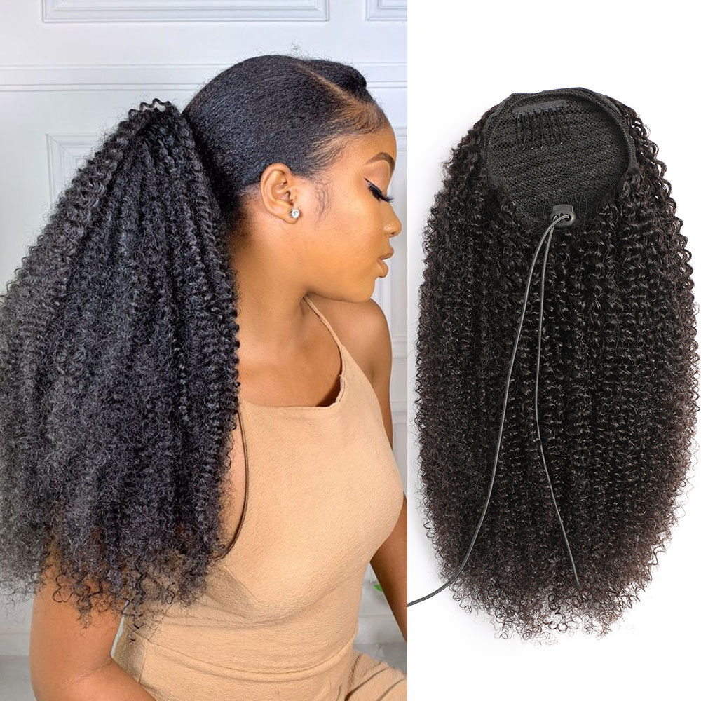 Coda di Cavallo Afro Ricci Cre - Seamless Clip In Hair Extensions Human Hair recensione e prezzo