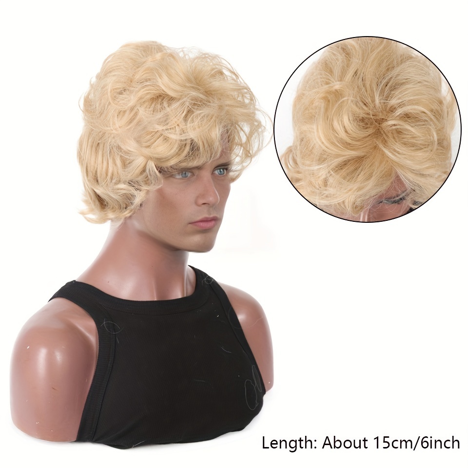 Parrucca bionda da uomo, parru - Synthetic Wigs recensione e prezzo