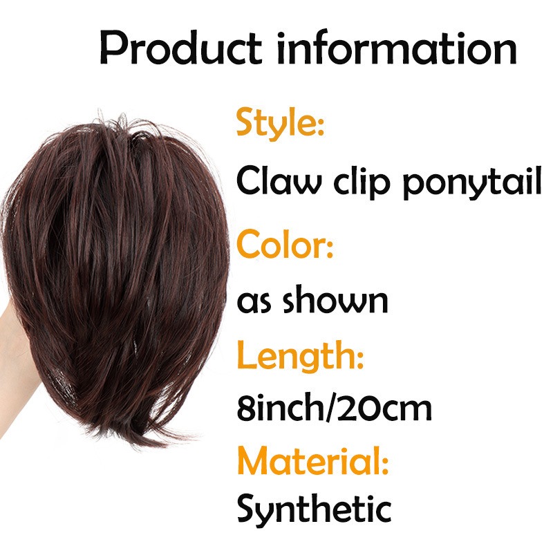 Pezzo di capelli sintetici Cli - Claw Clip Messy Bun Hair Piece recensione e prezzo