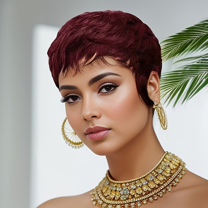 Parrucca Rossa in Capelli Uman - Short Pixie Cut Wig Human Hair Cheap recensione e prezzo