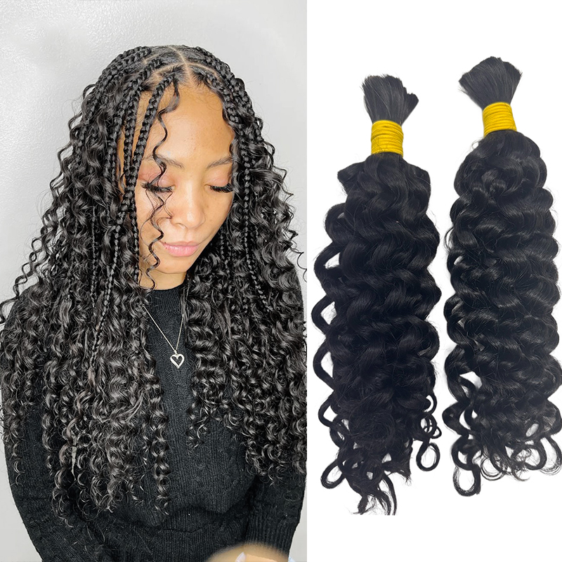 Capelli Umani Ricci a Onda d'A - Water Wave Bulk Human Hair For Braiding recensione e prezzo
