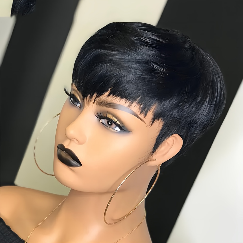 Parrucca corta Pixie Parrucca  - Short Pixie Cut Wig Human Hair Cheap recensione e prezzo